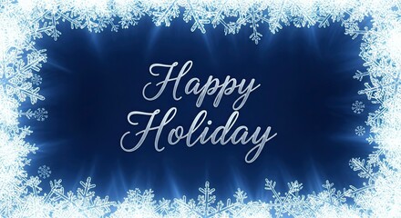 Happy Holiday Festive Winter Greeting Card