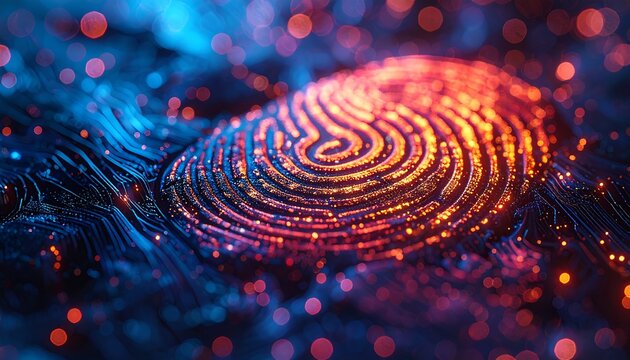 Digital Fingerprint Security - Advanced Biometric Authentication Technology.