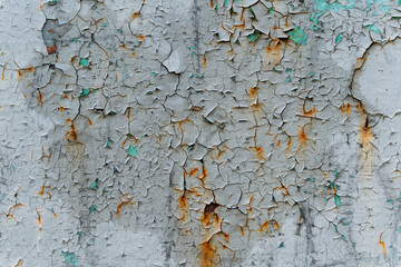 Aged wall decor, Decayed wall background featuring bright rust and textured surface details, Aged and weathered metallic backdrop displaying colorful corrosion and layered rust textures