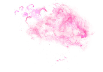 Pink Nebula Galaxy Space on Transparent Background © Mas Water