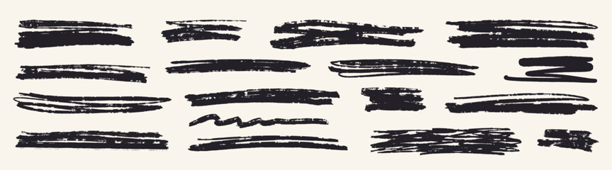 Grunge strokes on canvas