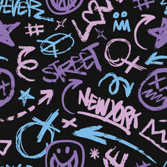 Vibrant grunge NYC art