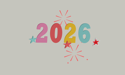 Happy new year banner 2026