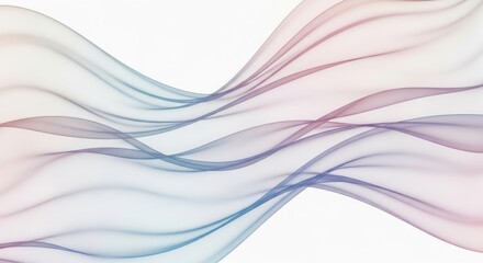 Fototapeta premium Abstract background with flowing gradient curves soft fluid shapes elegant modern composition dynamic design template for digital technology concept visualization