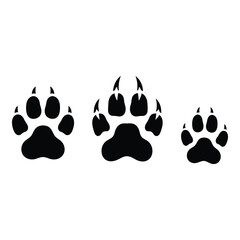 Fototapeta premium Paw prints