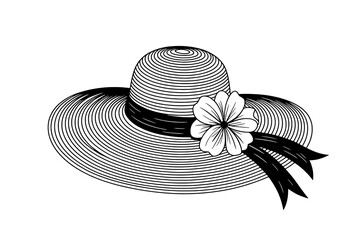 hat with flower