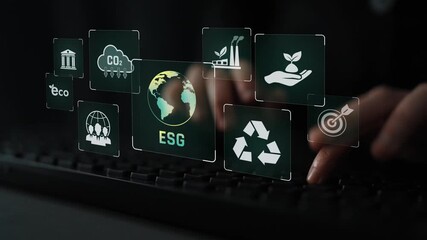 ESG principles guide sustainable business through environment, social, and governance. ESG enhances ESG responsibility, transparency, and ESG values. Marrow - Powered by Adobe