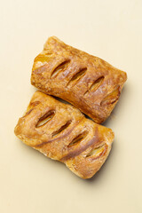 puff pastry in the background