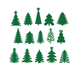 Christmas Tree Silhouettes Collection