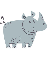cartoon rhino cartoon