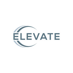 Elevate logo design, business consulting vector icon template