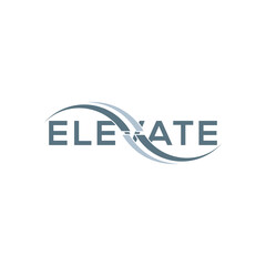 Elevate logo design, business consulting vector icon template