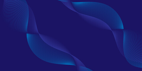 Vector wave digital blue gradient blend futuristic technology flow tech transparent line stripe energy connection web music and sound, beautiful dynamic smooth space texture background.	
