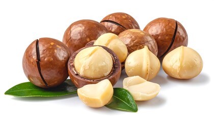 Macadamia Nuts - A Close-Up of Fresh, Healthy Snacks.
