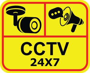 CCTV camera icons vector drawing, security system 24x7 hour, CCTV camera icons vector for home, office, shop, road, mall, factory, 24 hour CCTV surveillance, CCTV in operation.