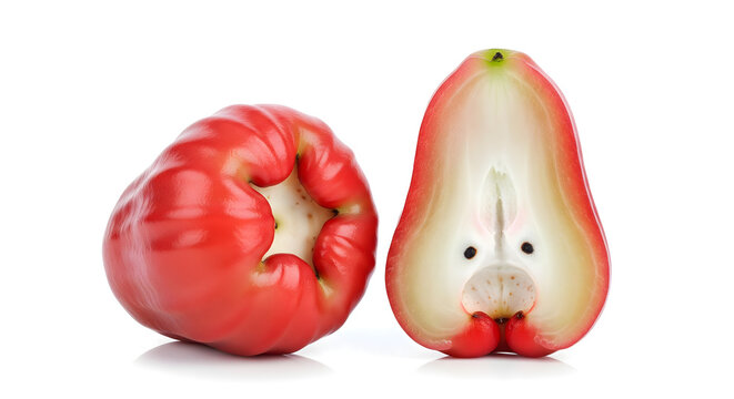 Fresh Water Apple (Jambu Air) on White Background