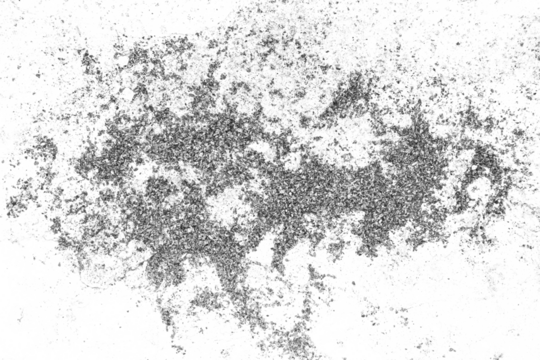 High-Resolution Sawdust Wood Overlay Texture with Distressed Grainy Grunge on Transparent Background for Creative Design Projects