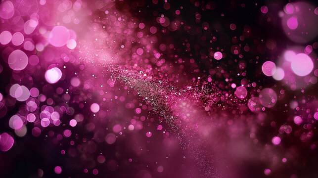 A soft pink bokeh background creating a dreamy, festive, and elegant atmosphere.