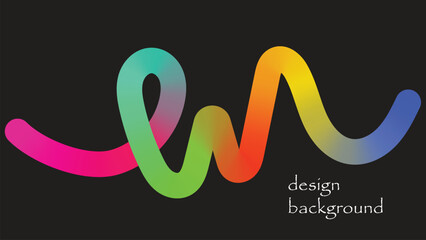 Abstract vibrant gradient swirl on