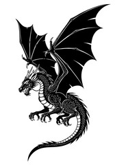 black dragon tattoo