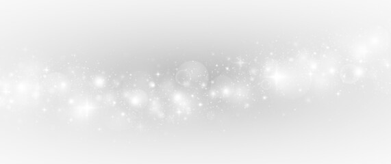 Glittering dust path in a fantasy spray with sparkle and light. Luminous star particles shimmer in a magical glow.