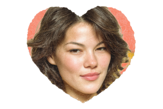 Heart battery low vintage collage, humorous retro aesthetic mixing analog photography with digital iconography