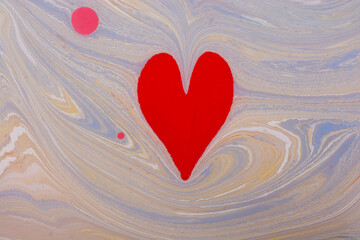 Seamless abstract marble pattern textured background. Heart love concept