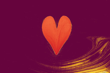 Seamless abstract marble pattern textured background. Heart love concept