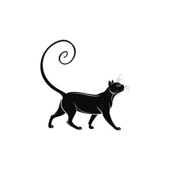 Walking Elephant Silhouette Illustration