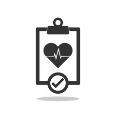 Checklist, Medical Report Icon with shadow