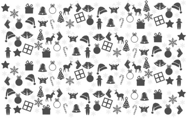 Christmas seamless pattern decoration wrapping paper, vector art illustration.