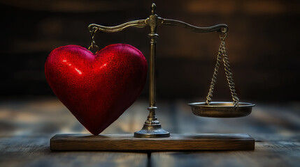 Balancing affection: a symbolic representation of love and equilibrium