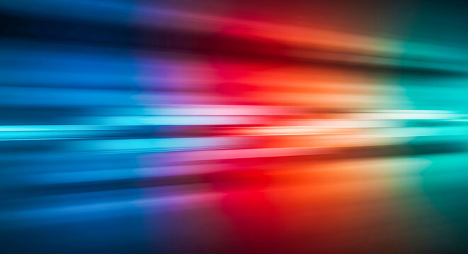 Abstract Colorful Motion Neon Light Streaks Background