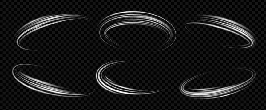 Light effect with spin and wind for glow or swirl. White line with ring and sparkle and effect. Light with spin and glitter for dust or gold, shiny with movement and dynamic for png or twirl.