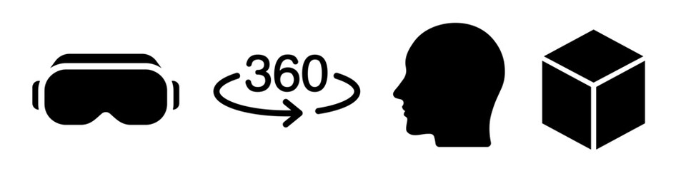 VR icon. VR headset icon