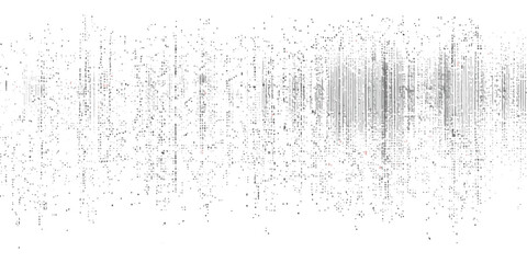 Abstract digital glitch art background with pixel noise and distorted lines