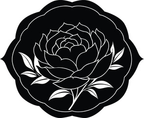 Peony Luxury Thick Frame Silhouette