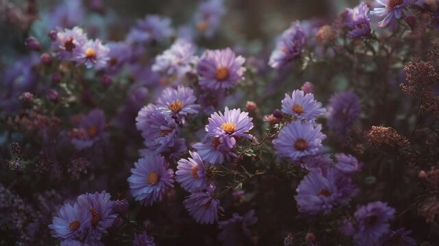 cosmos, purple flower, wild flower, in the field