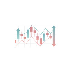 Obraz premium business graph with arrow