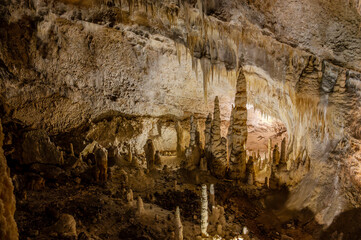 The Frasassi Caves are underground karst caves located in the municipality of Genga, in the province of Ancona, within the Gola della Rossa and Frasassi Regional Natural Park.