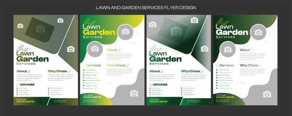social media flyer template enhances your garden services' online presence. It is perfect for promoting landscaping, lawn care, and outdoor design services across various platforms lawn care flyer