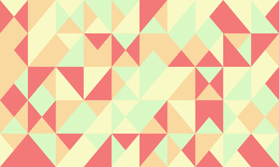 Fototapeta premium Abstract geometric pastel triangle pattern. Ideal for backgrounds, website design, textile prints, and modern branding. Soft colors create a calming, playful mood.