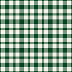 Classic green and white plaid pattern. Versatile for backgrounds, textiles, and designs evoking tradition, nature, or festive themes. Seamless and timeless.