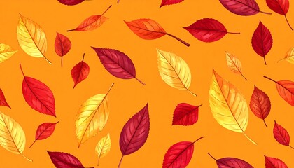 Autumn Leaves Pattern - A Vibrant Fall Foliage Design.