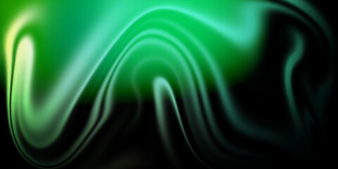 Ethereal glowing green liquid smoke abstract background design.