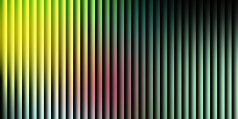 Modern abstract background of vertical corrugated lines with a yellow to green gradient.