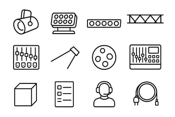 Stage Lighting Icons. Unbreakable Heart. Two vertical A6 banners with safe margins, centered composition, no elements touching edges, retro, red and beige,