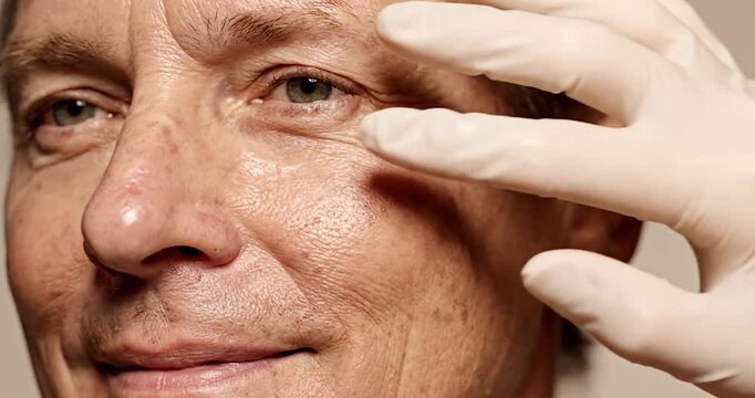 IPL Treatment for Male Sunspots and Hyperpigmentation. Dermatology, anti-aging.