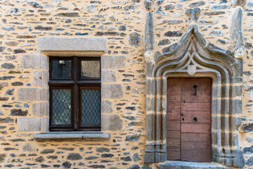 Walking in Uzerche, historical fortified royal patronage medieval town in Correse department, Nouvelle-Aquitaine, France, old houses and narrow streets