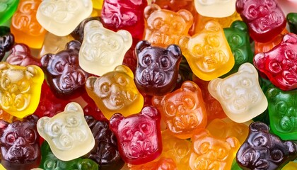 Haribo Bear Candies As Background